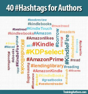 40 Hashtags for authors twitter