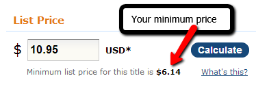Createspace Minimum Price Createspace Minimum Price