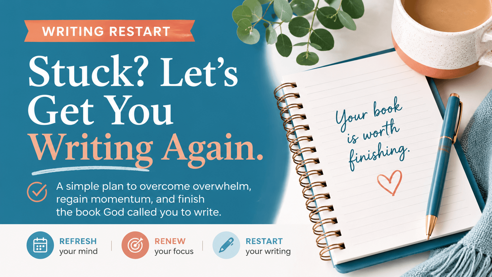 Write Again Writing Restart | Free Live Call for Christian Writers